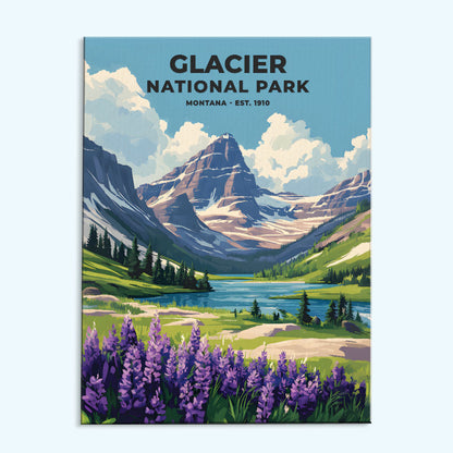 Glacier National Park Heritage Edition | Paint by Numbers Kit