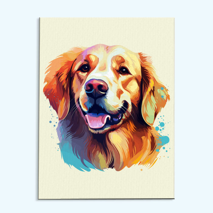 Golden Retriever - Colorful Dog