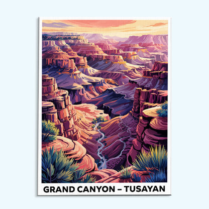 Grand Canyon, Tusayan | US Landmark | Paint by Numbers Kit