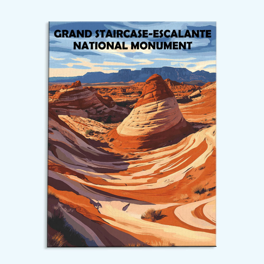 Grand Staircase-Escalante National Monument | Paint by Numbers Kit