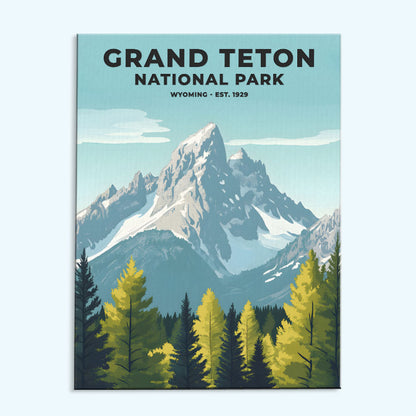 Grand Teton National Park Heritage Edition | Paint by Numbers Kit