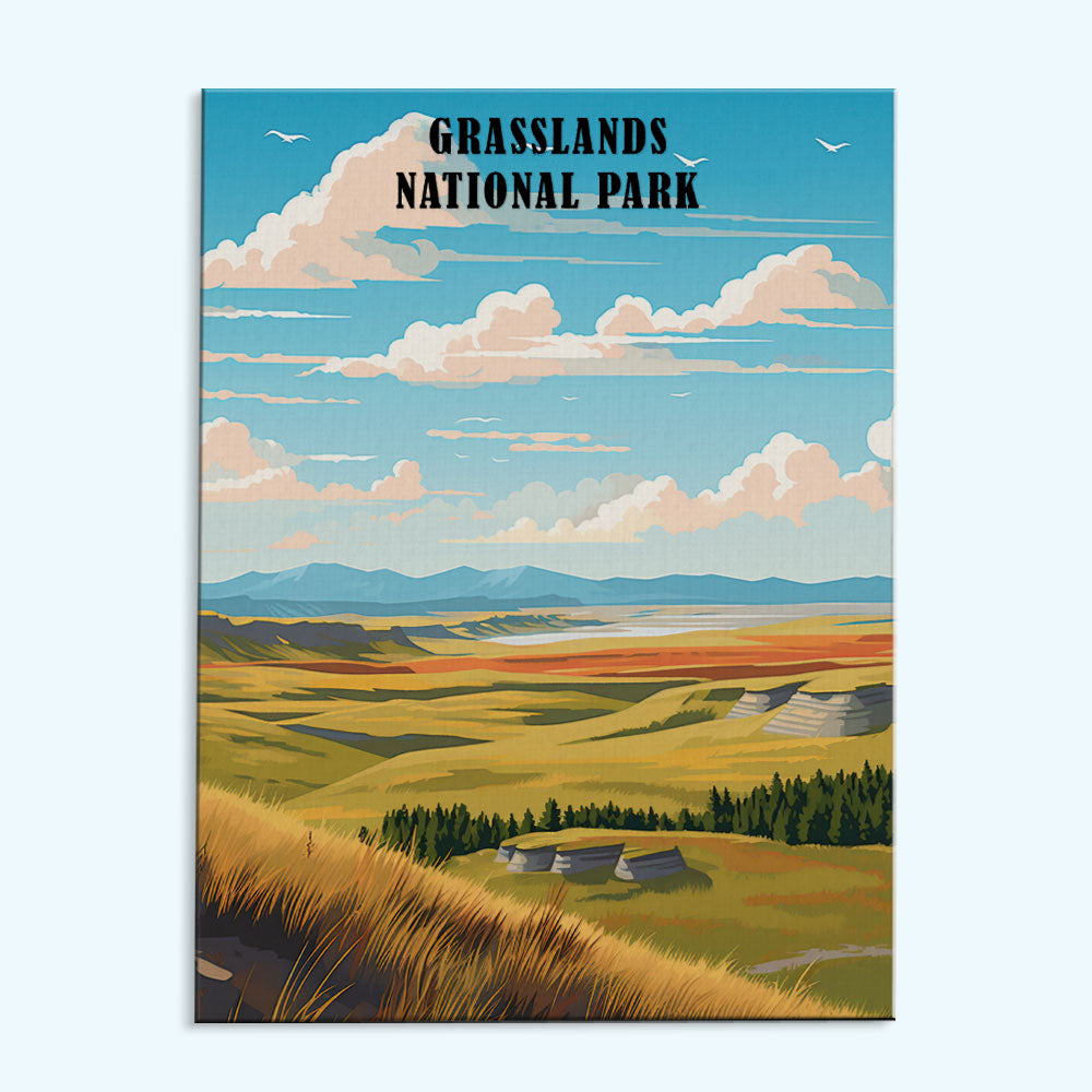 Grasslands National Park | Paint by Numbers Kit