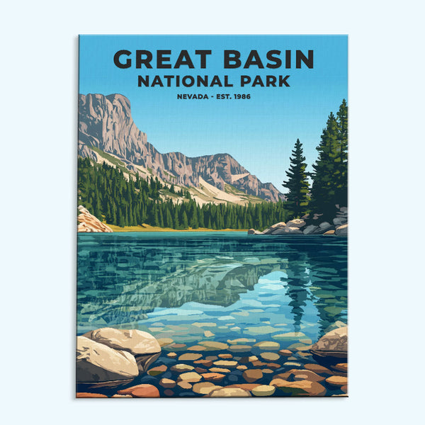Great Basin Nationalpark Heritage Edition | Malen nach Zahlen Set