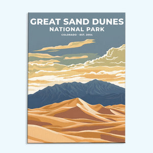 Great Sand Dunes National Park Heritage Edition | Malen nach Zahlen Set