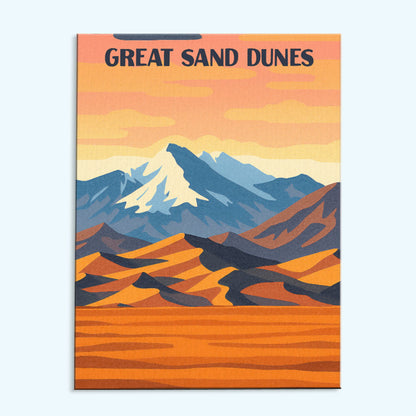 Great Sand Dunes National Park Beginner | Paint by Numbers Kit