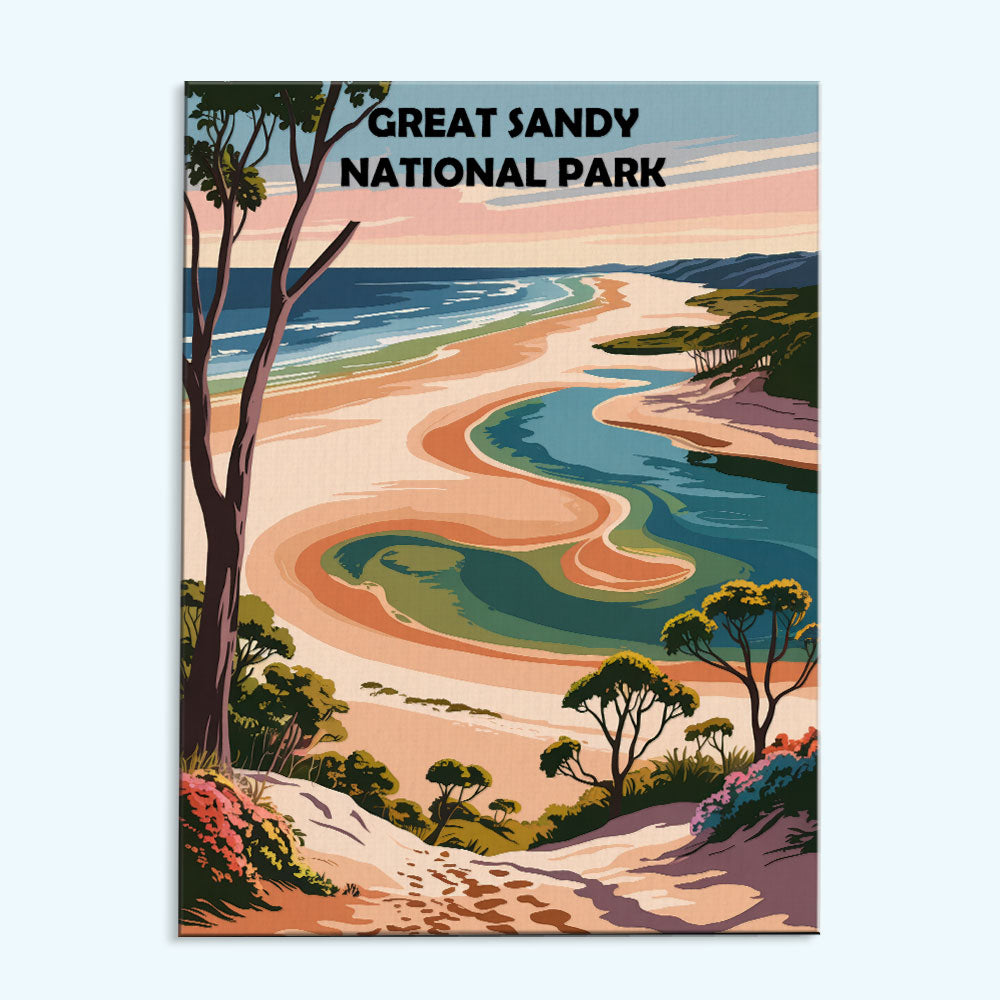 Great Sandy AU National Park | Paint by Numbers Kit