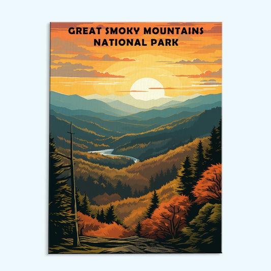 Great Smoky Mountains National Park | Paint by Numbers Kit