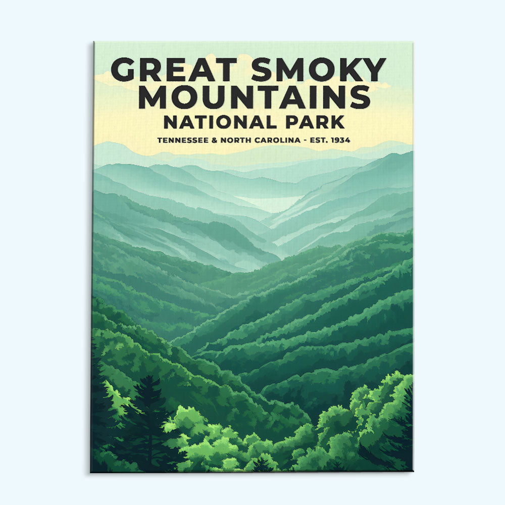 Great Smoky Mountains National Park Heritage Edition | Paint by Numbers Kit