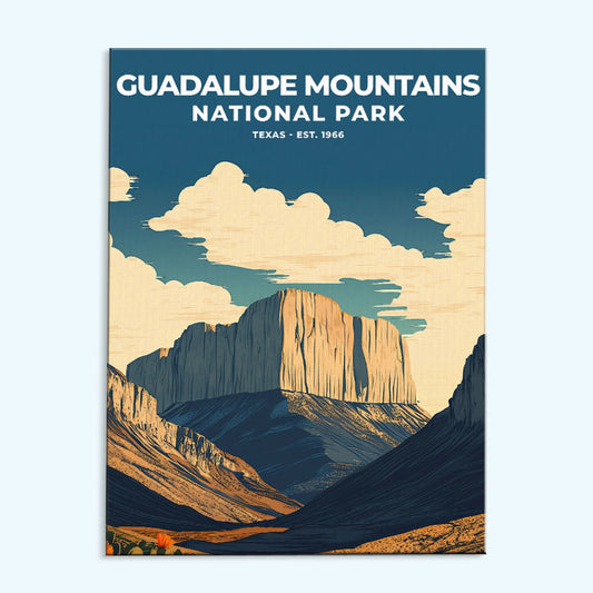 Guadalupe Mountains National Park Heritage Edition | Paint by Numbers Kit