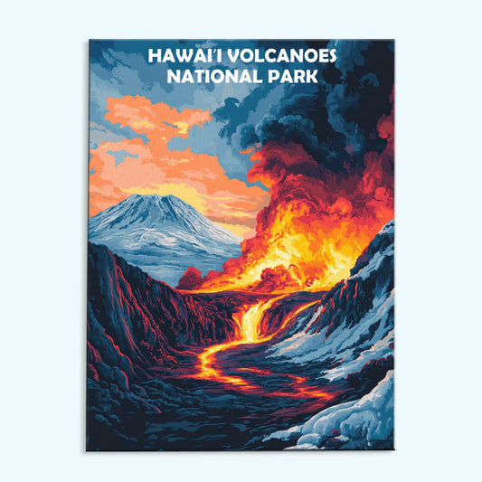 Hawai'i Volcanoes National Park Winter | Paint by Numbers Kit