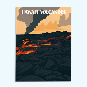 Hawai’i Volcanoes National Park Beginner | Paint by Numbers Kit