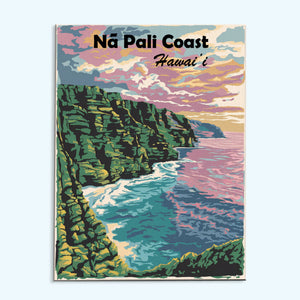 Hawaii - Na Pali Coast | Paint by Numbers Kit