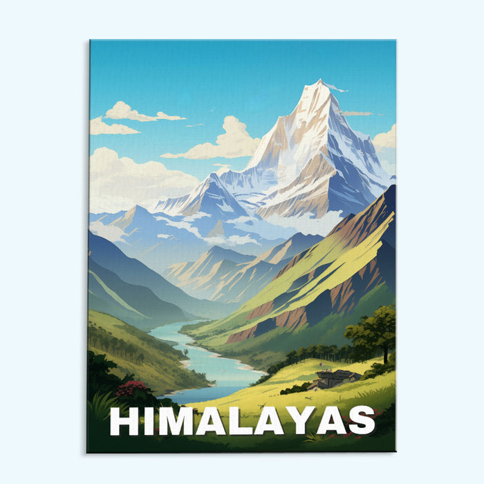 Himalayas Travel Poster