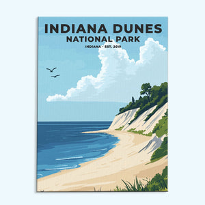 Indiana Dunes National Park Heritage Edition | Malen nach Zahlen Set