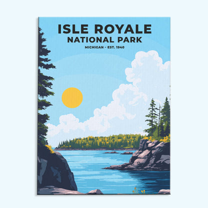 Isle Royale National Park Heritage Edition | Paint by Numbers Kit