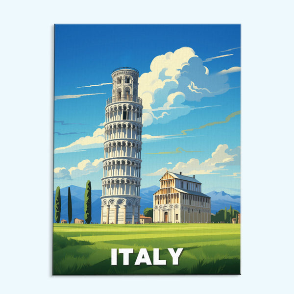 Italy Travel Poster | Paint by Numbers Kit
