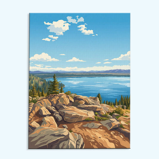 Jenny Lake - Grand Teton | Paint by Numbers Kit
