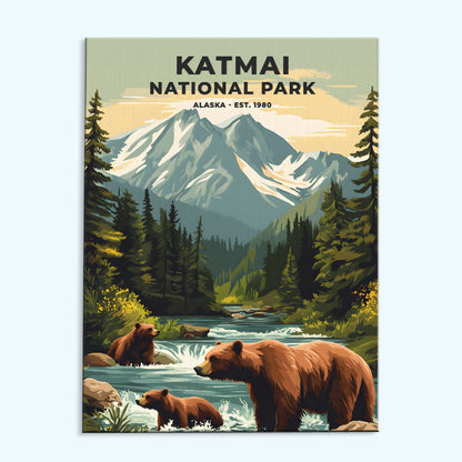 Katmai National Park Heritage Edition | Paint by Numbers Kit