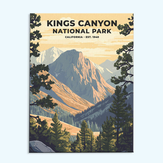 Kings Canyon National Park Heritage Edition | Paint by Numbers Kit