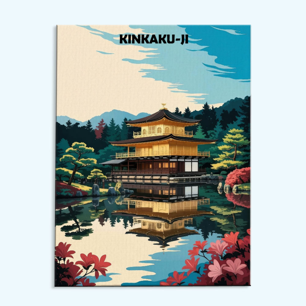 Kinkaku-ji, Japan - World Heritage | Paint by Numbers Kit