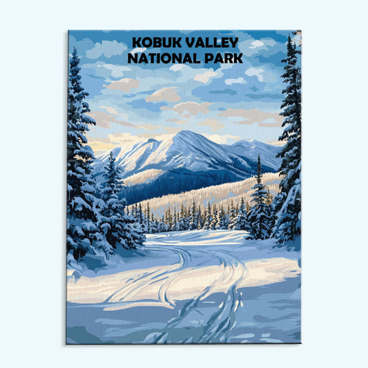 Kobuk Valley National Park Winter | Paint by Numbers Kit