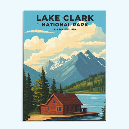 Lake Clark National Park Heritage Edition | Paint by Numbers Kit