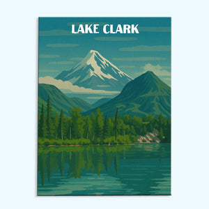 Lake Clark National Park Beginner | Paint by Numbers Kit