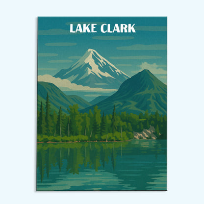 Lake Clark National Park Beginner | Paint by Numbers Kit