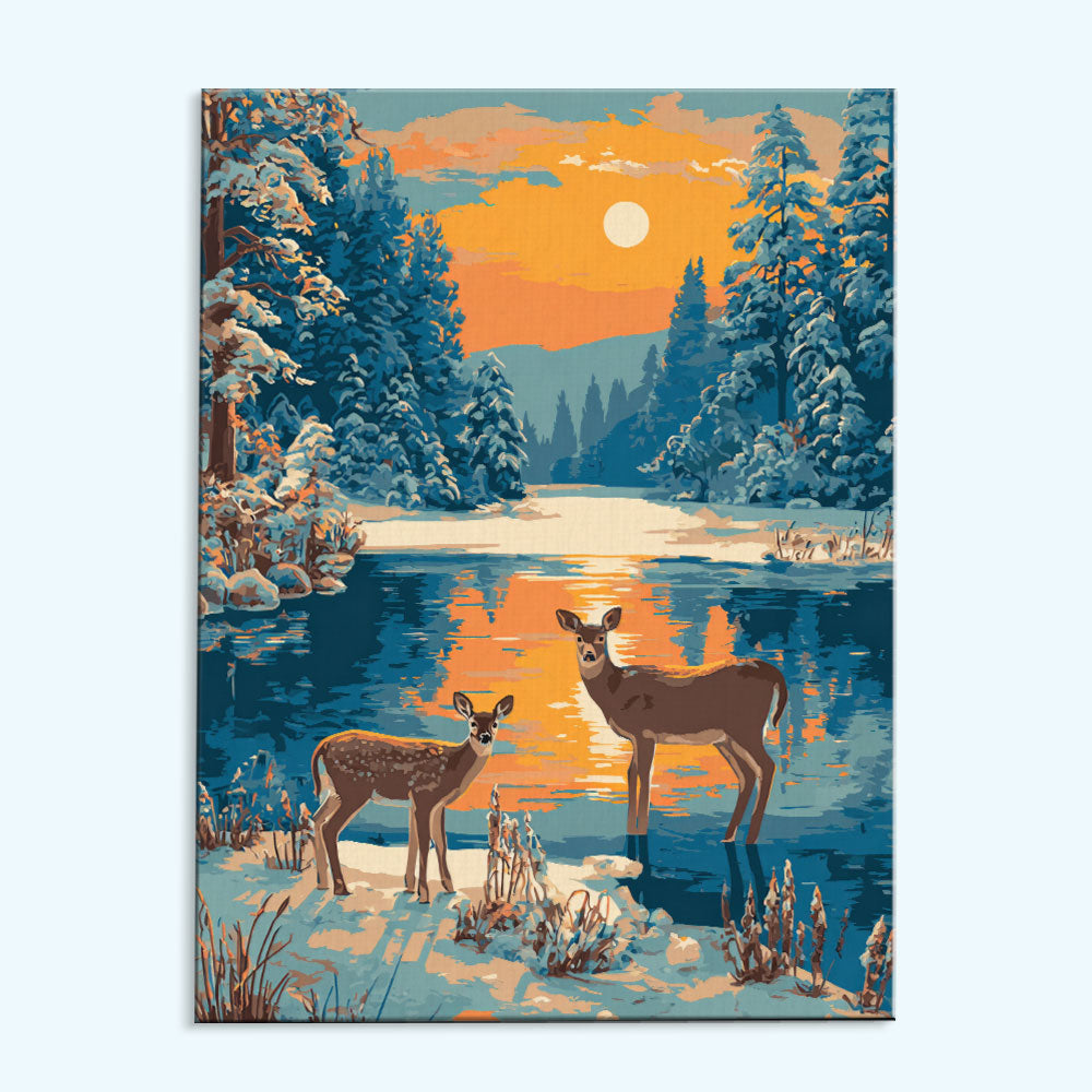 Lake Deer | Paint by Numbers Kit