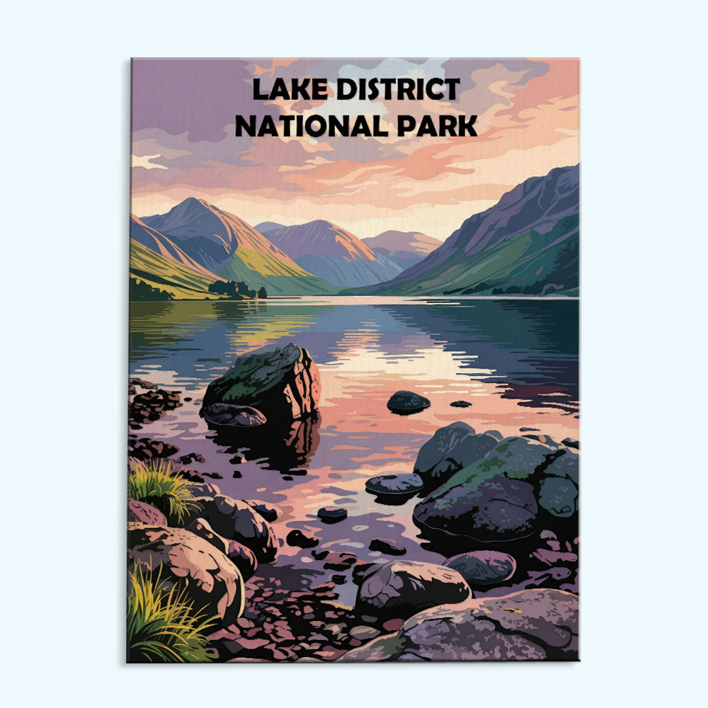 Lake District, britischer Nationalpark | Malen nach Zahlen-Set