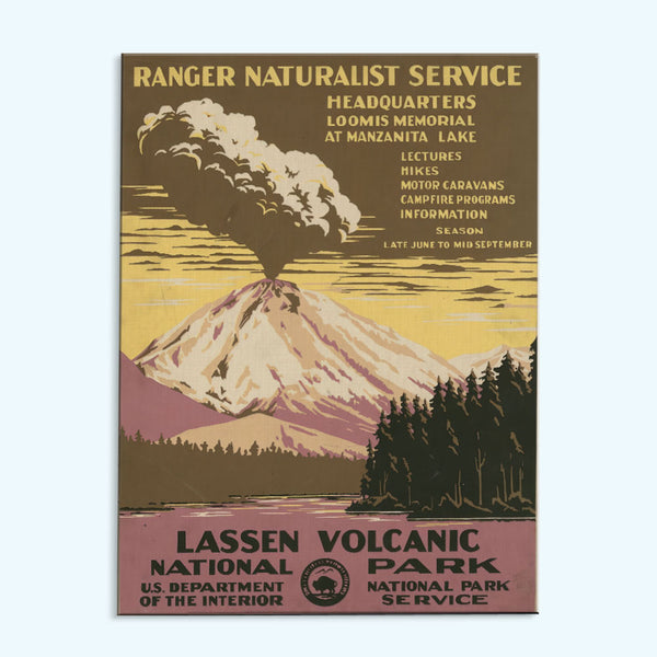 Lassen Volcanic National Park, Ranger Naturalist Service - US Poster