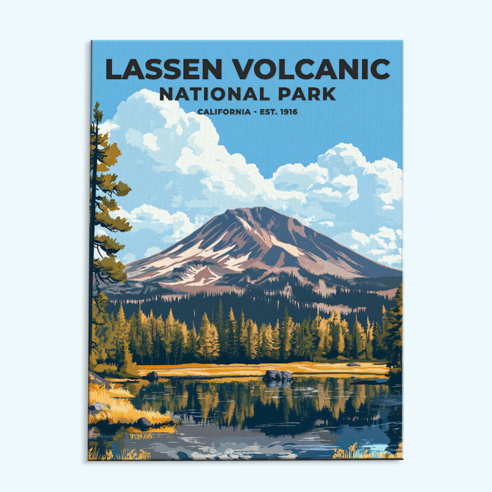 Lassen Volcanic National Park Heritage Edition | Paint by Numbers Kit