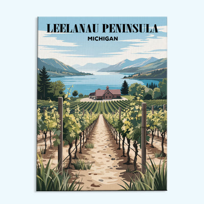 Leelanau Peninsula Wineries, Michigan | Paint by Numbers Kit