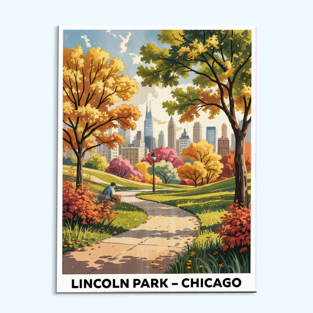 Lincoln Park, Chicago | US Landmark | Paint by Numbers Kit