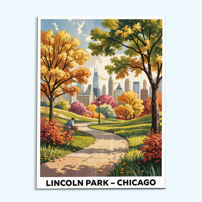 Lincoln Park, Chicago | US Landmark | Paint by Numbers Kit