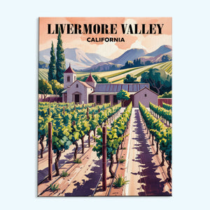 Livermore Valley Wineries, California | Paint by Numbers Kit
