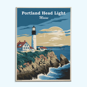 Maine - Portland Head Light | Paint by Numbers Kit