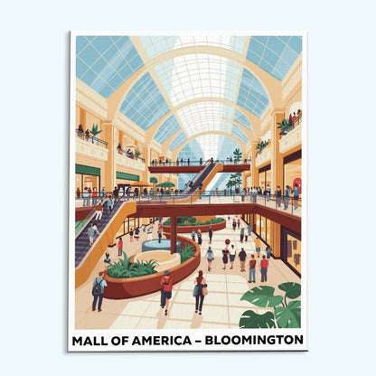 Mall of America, Bloomington | US Landmark | Paint by Numbers Kit