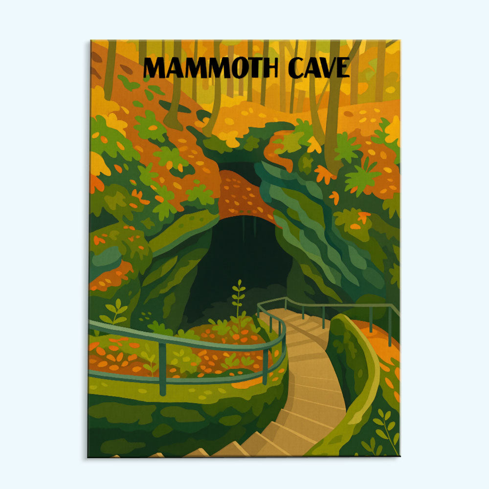 Mammoth Cave National Park Beginner | Paint by Numbers Kit