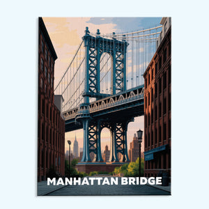Manhattan Bridge, USA | Paint by Numbers Kit