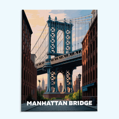 Manhattan Bridge, USA | Paint by Numbers Kit