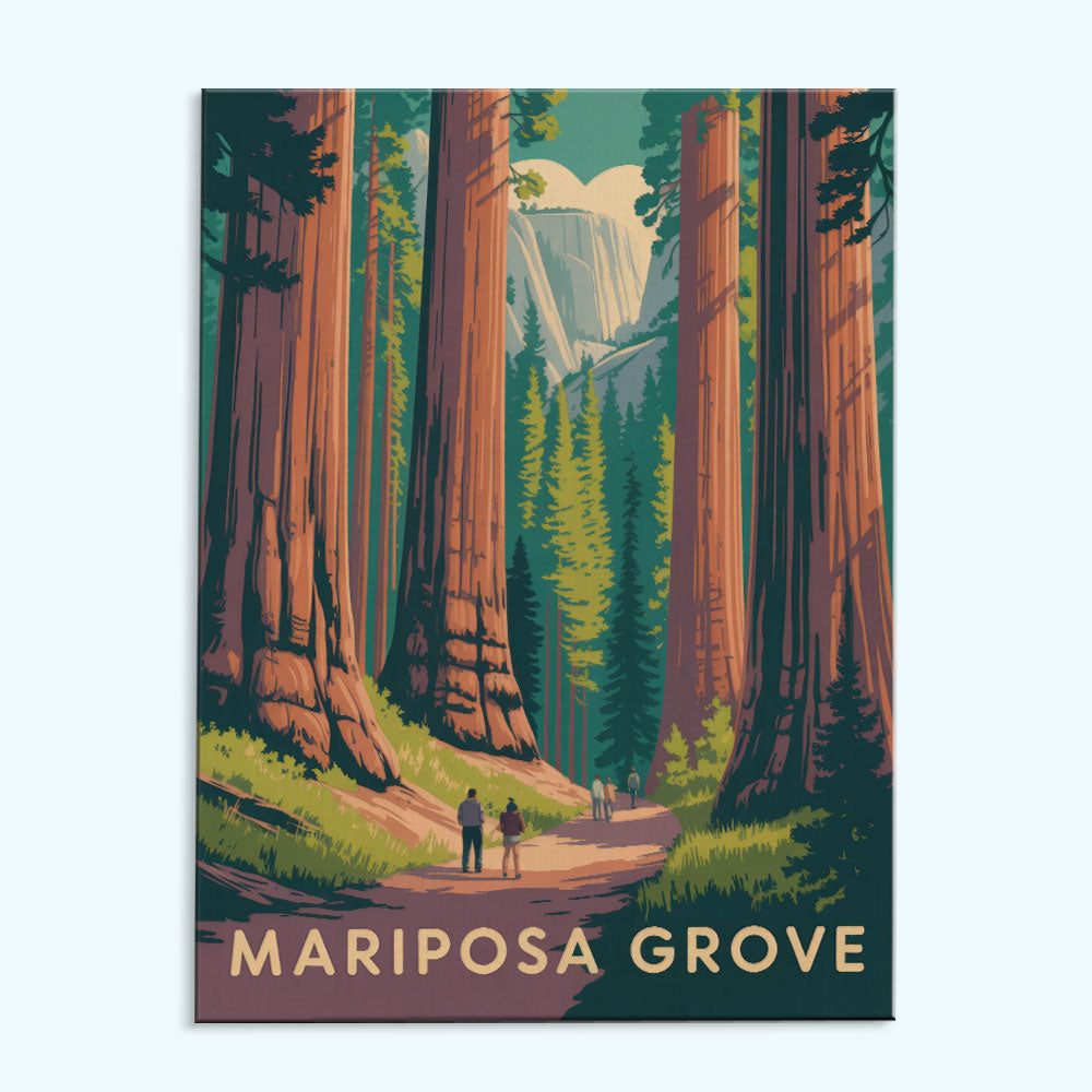 Mariposa Grove - Yosemite National Park | Paint by Numbers Kit