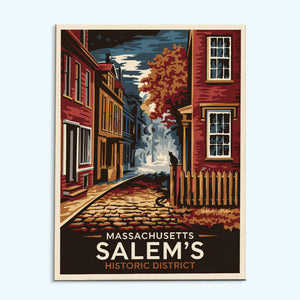 Massachusetts - Salem's Historic District | Paint by Numbers Kit