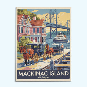 Michigan - Mackinac Island | Paint by Numbers Kit