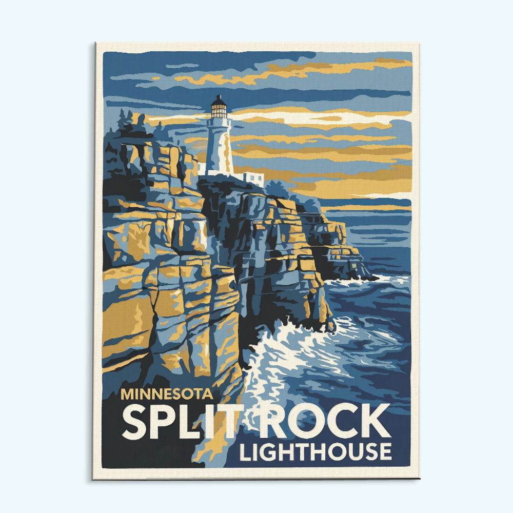 Minnesota - Split Rock Lighthouse | Paint by Numbers Kit