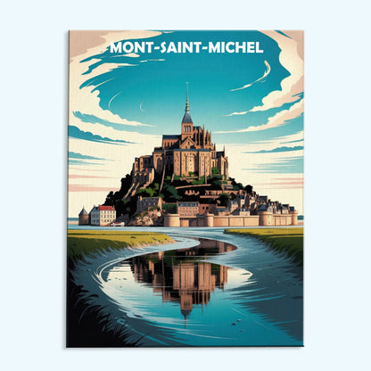 Mont-Saint-Michel, France - World Heritage | Paint by Numbers Kit