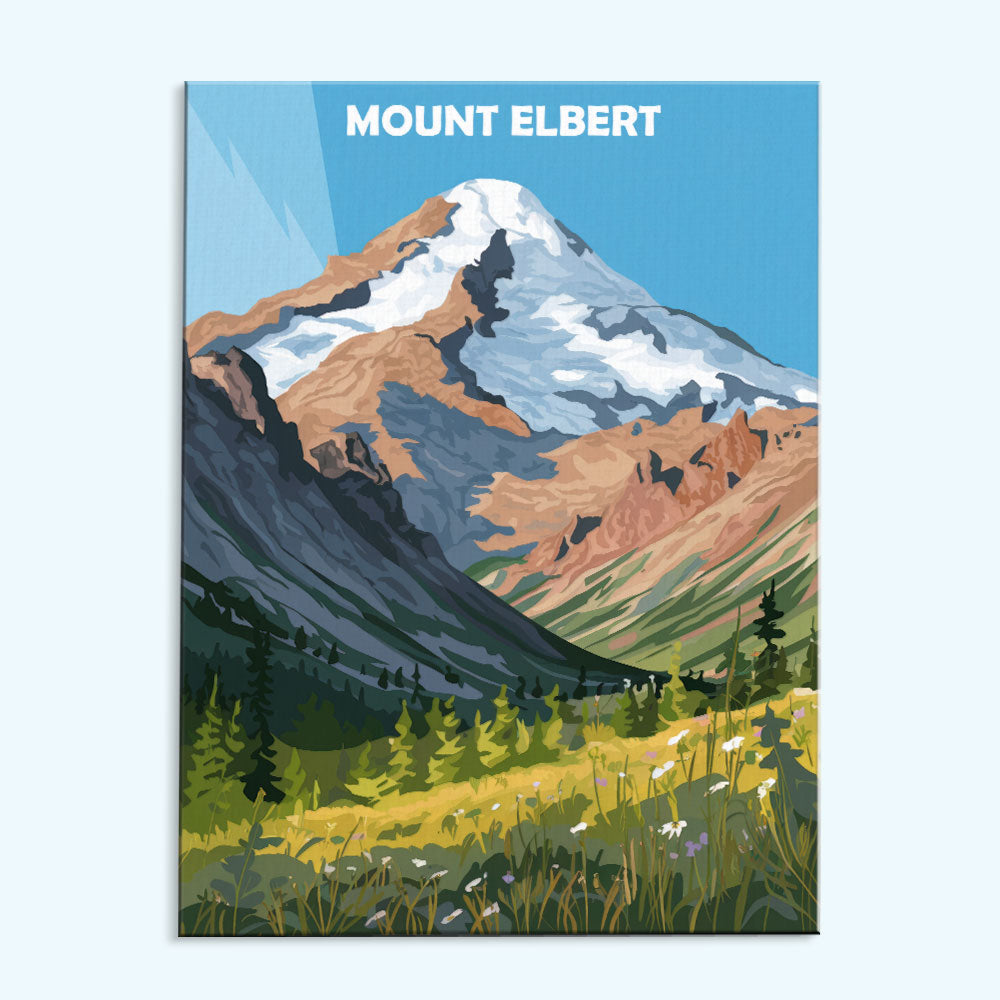 Mount Elbert, USA | Malen nach Zahlen Set