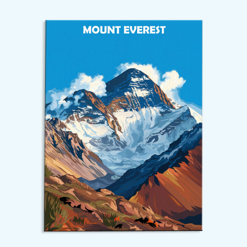 Mount Everest, Nepal/China | Paint by Numbers Kit
