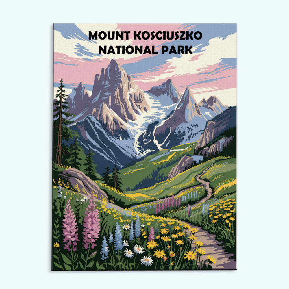 Mount Kosciuszko AU National Park | Paint by Numbers Kit