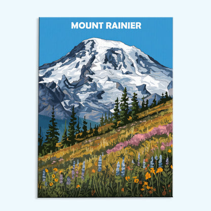 Mount Rainier, USA | Paint by Numbers Kit